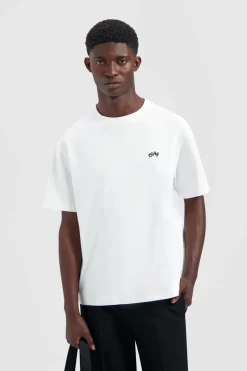 Olaf Hussein Designer|T-shirts & Polo's^Heren t-shirt kortemouw wit