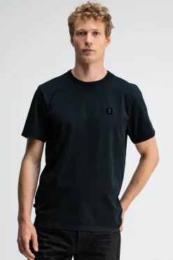 Butcher of Blue Jeans & Casuals|T-shirts & Polo's^Heren t-shirt kortemouw zwart