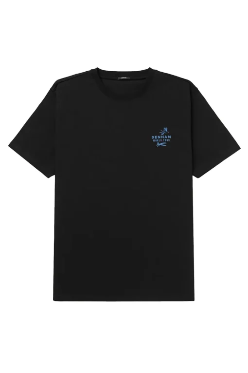 Denham Jeans & Casuals|T-shirts & Polo's^Heren t-shirt kortemouw zwart
