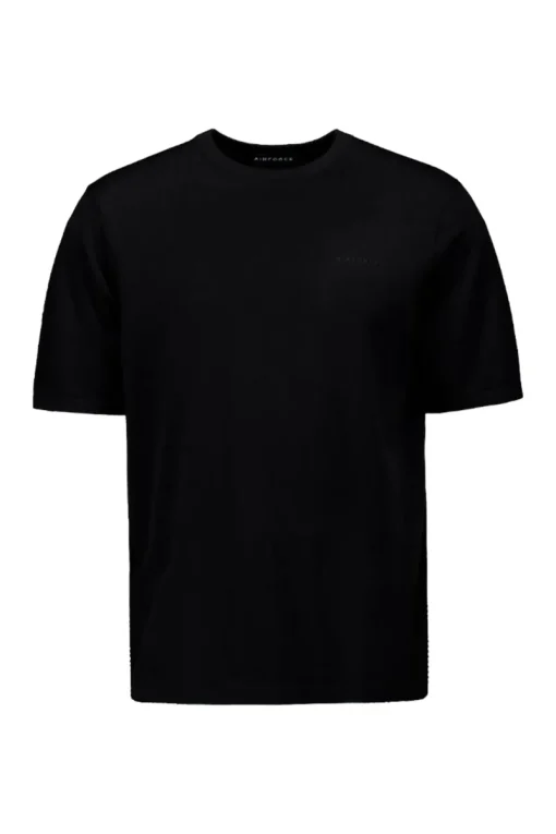 Airforce Jeans & Casuals|T-shirts & Polo's^Heren t-shirt kortemouw zwart