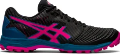 Asics Schoenen^Hockeyschoen veld dames zwart