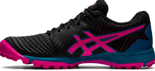 Asics Schoenen^Hockeyschoen veld dames zwart