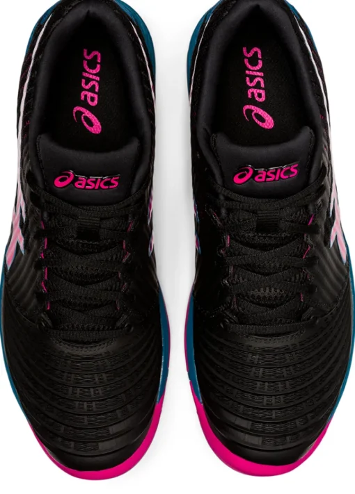 Asics Schoenen^Hockeyschoen veld dames zwart