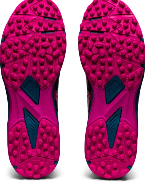 Asics Schoenen^Hockeyschoen veld dames zwart
