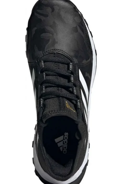 Adidas Hockey Accessoires^Hockeyschoen veld jongens zwart