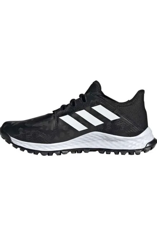 Adidas Hockey Accessoires^Hockeyschoen veld jongens zwart