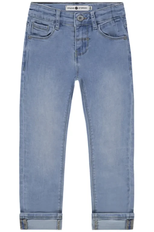 Stains and Stories Broeken^Jongens jeans blauw