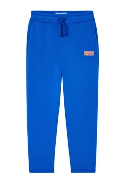 American Vintage Broeken^Jongens joggingsbroek blauw