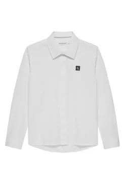 Calvin Klein Overhemden^Jongens overhemd lange mouw wit