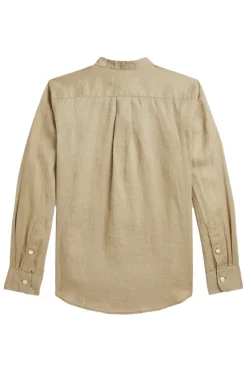 Polo Ralph Lauren Overhemden^Jongens overhemd lange mouw bruin
