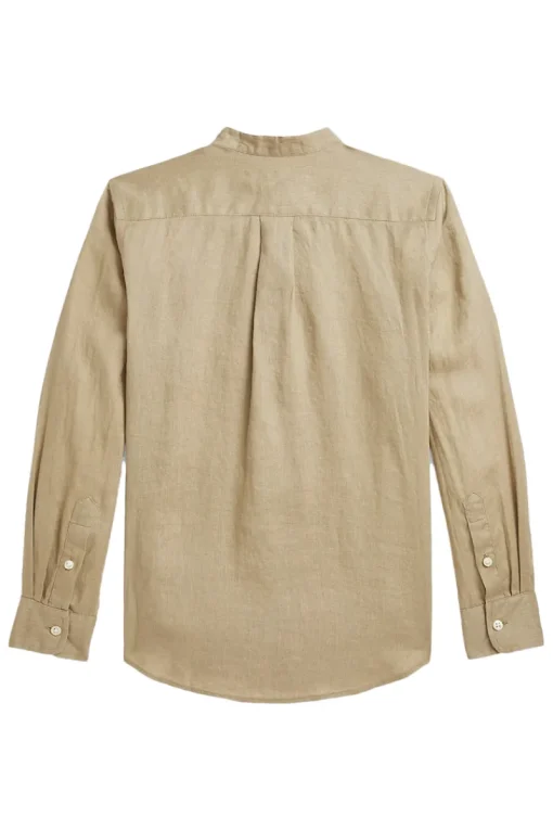 Polo Ralph Lauren Overhemden^Jongens overhemd lange mouw bruin