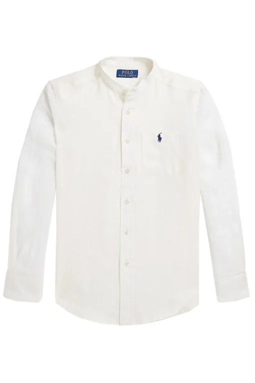 Polo Ralph Lauren Overhemden^Jongens overhemd lange mouw ecru