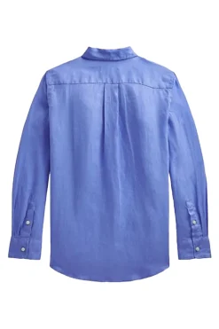 Polo Ralph Lauren Overhemden^Jongens overhemd lange mouw blauw