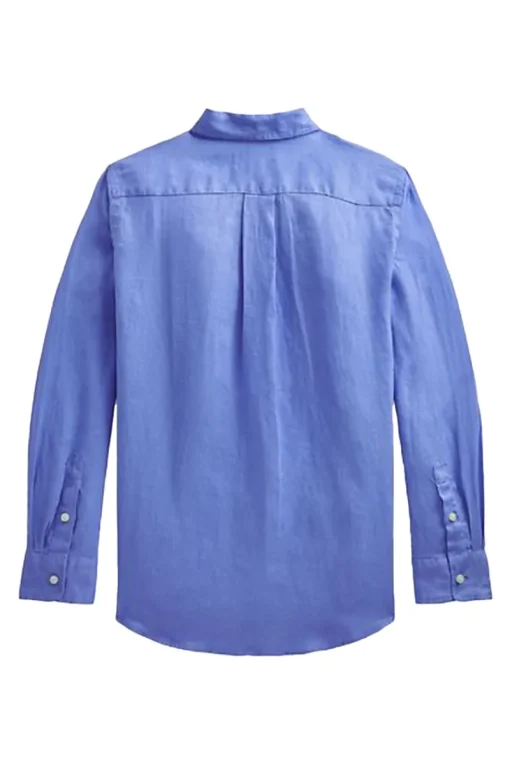 Polo Ralph Lauren Overhemden^Jongens overhemd lange mouw blauw