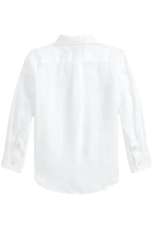 Polo Ralph Lauren Overhemden^Jongens overhemd lange mouw wit