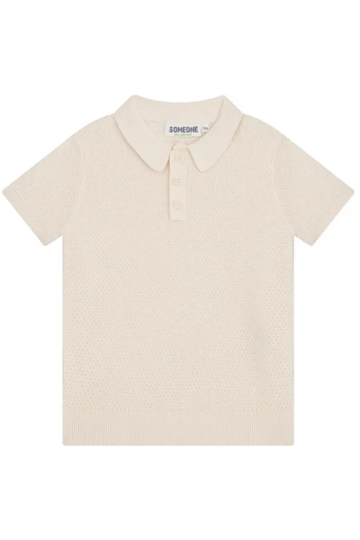 Someone T-shirts & Polo's^Jongens polo korte mouw bruin