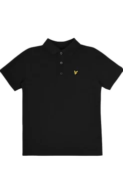Lyle & Scott T-shirts & Polo's^Jongens polo korte mouw zwart