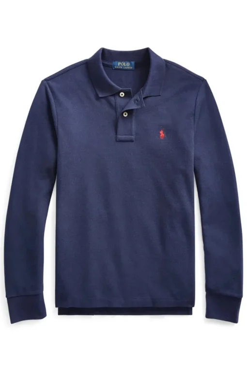 Polo Ralph Lauren T-shirts & Polo's^Jongens polo lange mouw blauw