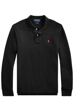 Polo Ralph Lauren T-shirts & Polo's^Jongens polo lange mouw zwart