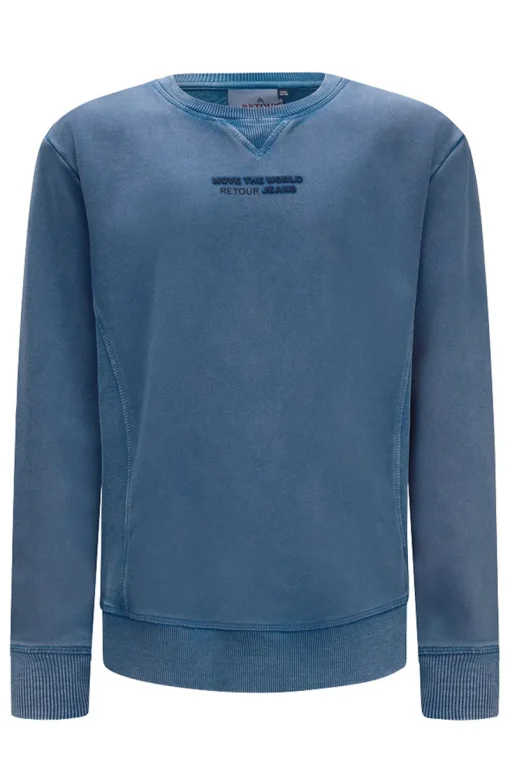 Retour Denim de Luxe Truien & Vesten^Jongens sweater blauw