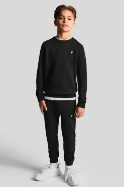 Lyle & Scott Truien & Vesten^Jongens sweater zwart