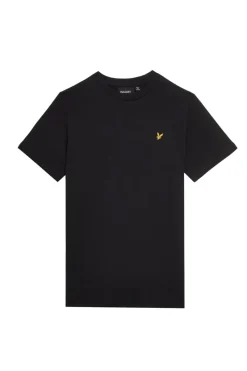 Lyle & Scott T-shirts & Polo's^Jongens t-shirt korte mouw zwart