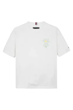 Tommy Hilfiger T-shirts & Polo's^Jongens t-shirt korte mouw wit