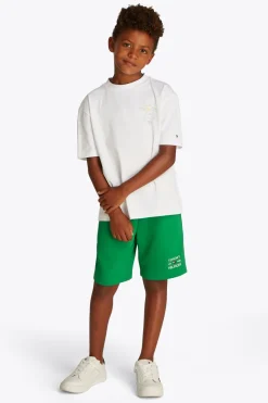 Tommy Hilfiger T-shirts & Polo's^Jongens t-shirt korte mouw wit