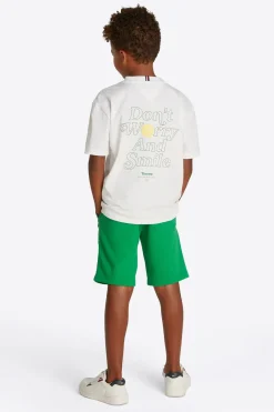 Tommy Hilfiger T-shirts & Polo's^Jongens t-shirt korte mouw wit