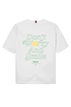 Tommy Hilfiger T-shirts & Polo's^Jongens t-shirt korte mouw wit