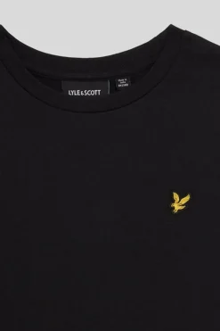 Lyle & Scott T-shirts & Polo's^Jongens t-shirt korte mouw zwart