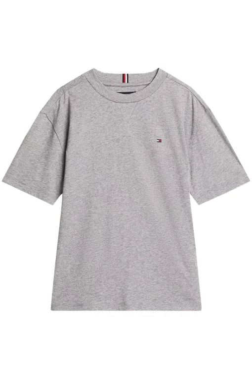 Tommy Hilfiger T-shirts & Polo's^Jongens t-shirt korte mouw grijs
