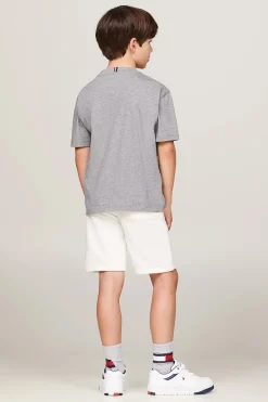 Tommy Hilfiger T-shirts & Polo's^Jongens t-shirt korte mouw grijs