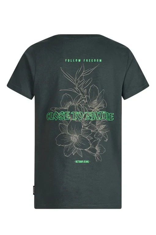 Retour Denim de Luxe T-shirts & Polo's^Jongens t-shirt korte mouw groen