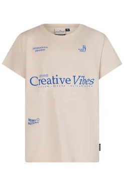 Retour Denim de Luxe T-shirts & Polo's^Jongens t-shirt korte mouw bruin