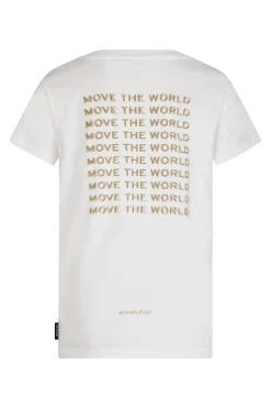 Retour Denim de Luxe T-shirts & Polo's^Jongens t-shirt korte mouw ecru