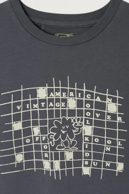 American Vintage T-shirts & Polo's^Jongens t-shirt korte mouw grijs