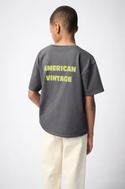 American Vintage T-shirts & Polo's^Jongens t-shirt korte mouw grijs