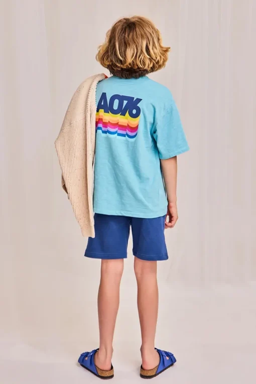 AO76 T-shirts & Polo's^Jongens t-shirt korte mouw blauw