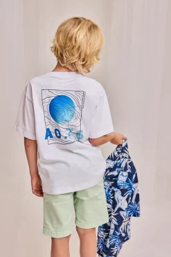 AO76 T-shirts & Polo's^Jongens t-shirt korte mouw wit