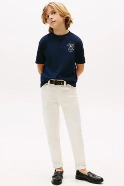 Tommy Hilfiger T-shirts & Polo's^Jongens t-shirt korte mouw blauw