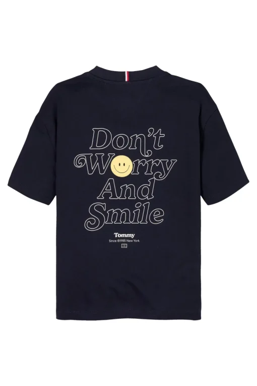 Tommy Hilfiger T-shirts & Polo's^Jongens t-shirt korte mouw blauw