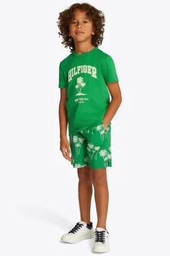 Tommy Hilfiger T-shirts & Polo's^Jongens t-shirt korte mouw groen