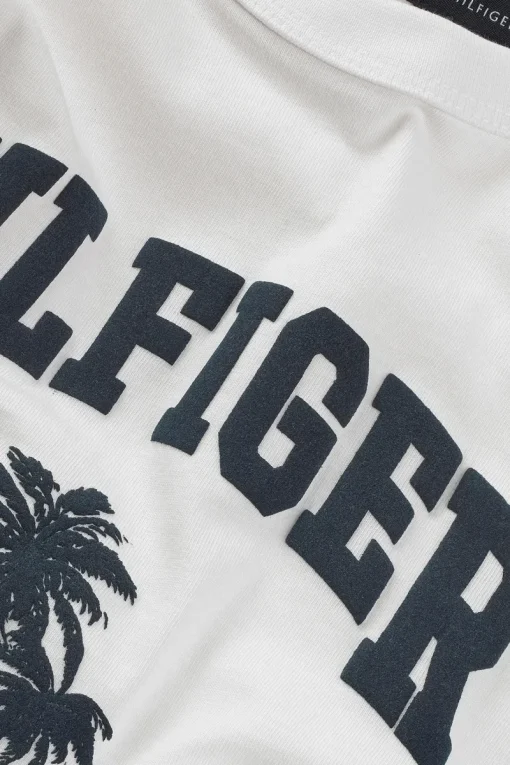 Tommy Hilfiger T-shirts & Polo's^Jongens t-shirt korte mouw wit