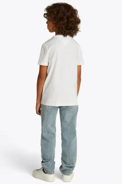 Tommy Hilfiger T-shirts & Polo's^Jongens t-shirt korte mouw wit