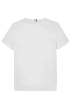 Tommy Hilfiger T-shirts & Polo's^Jongens t-shirt korte mouw wit