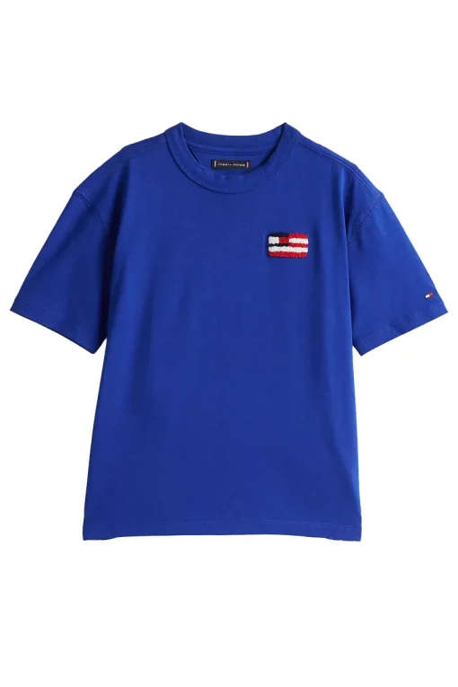 Tommy Hilfiger T-shirts & Polo's^Jongens t-shirt korte mouw blauw