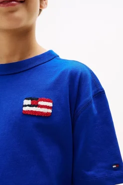 Tommy Hilfiger T-shirts & Polo's^Jongens t-shirt korte mouw blauw