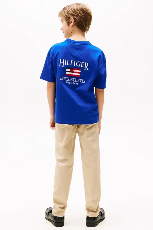 Tommy Hilfiger T-shirts & Polo's^Jongens t-shirt korte mouw blauw