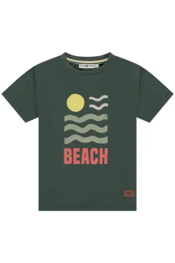 Stains and Stories T-shirts & Polo's^Jongens t-shirt korte mouw groen